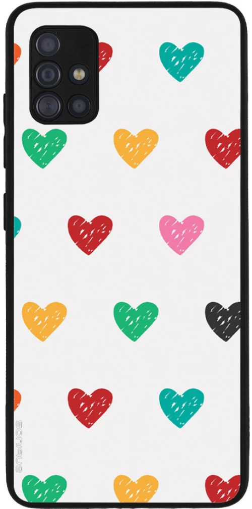 Θήκη Sonique Heart Series για Samsung Galaxy A51 Λευκό 02