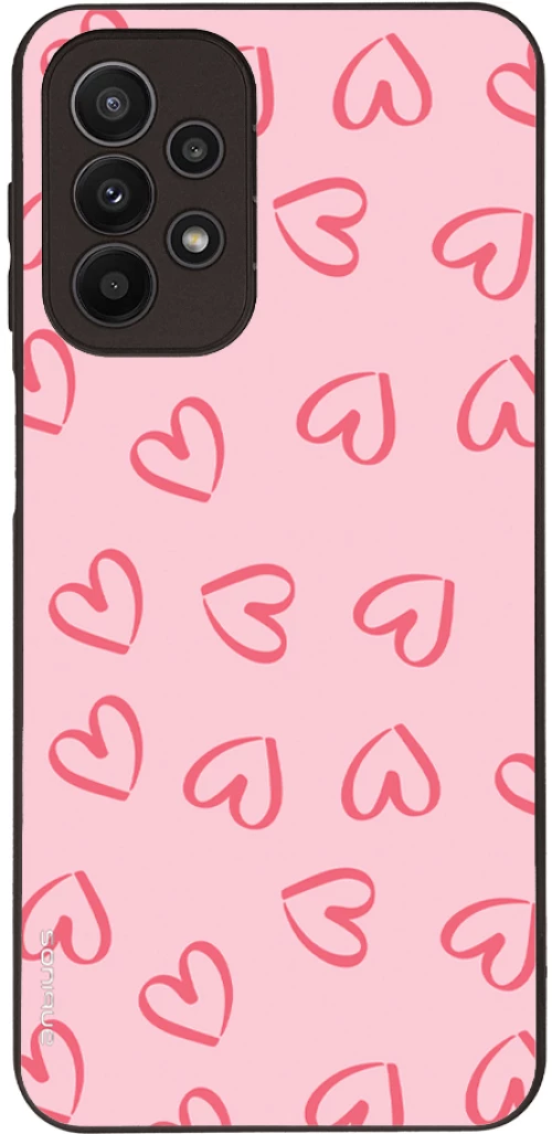 Θήκη Sonique Heart Series για Samsung Galaxy A23 5G / Galaxy A23 4G Ροζ