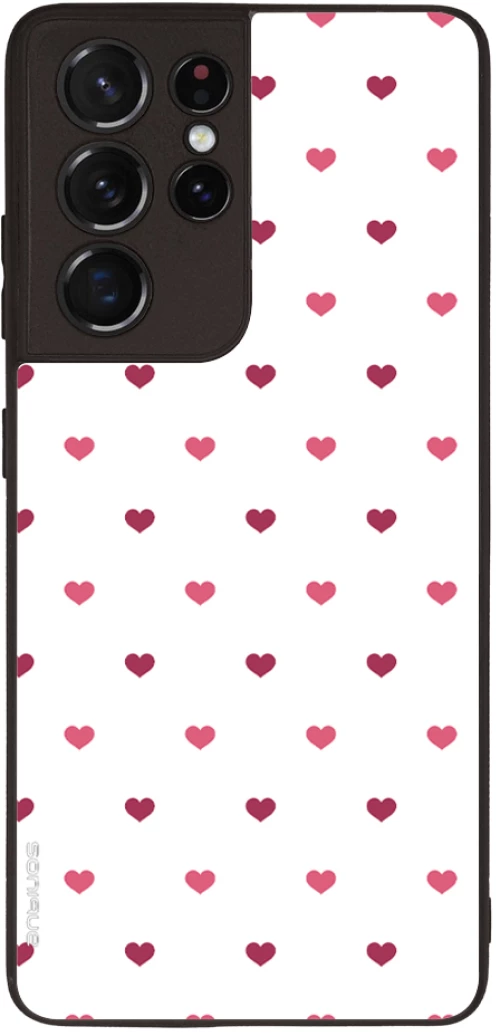 Θήκη Sonique Heart Series για Samsung Galaxy S21 Ultra Λευκό 01