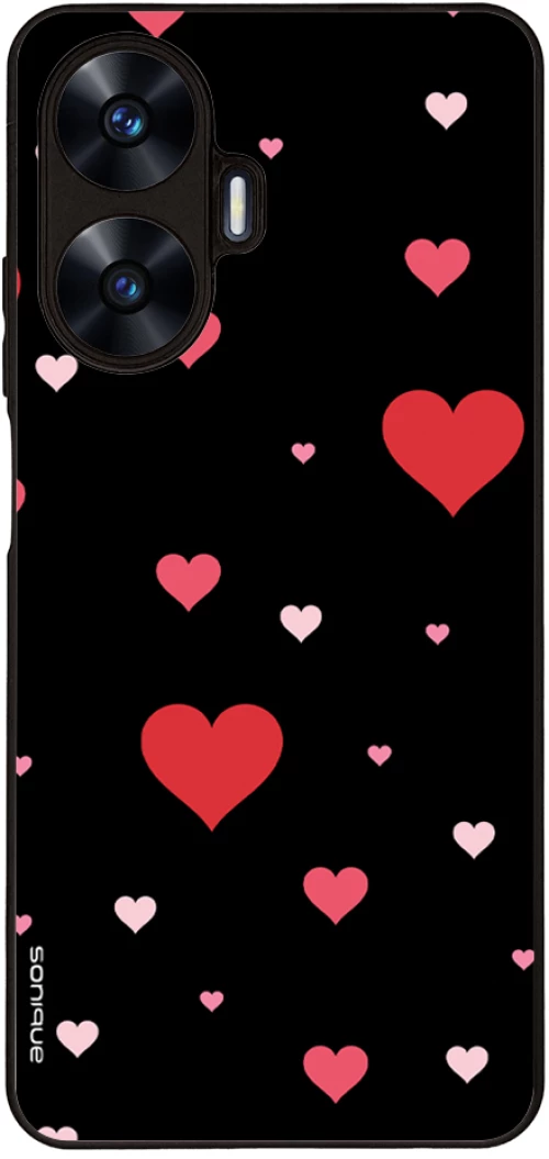 Θήκη Sonique Heart Series για Realme C55 Μαύρο