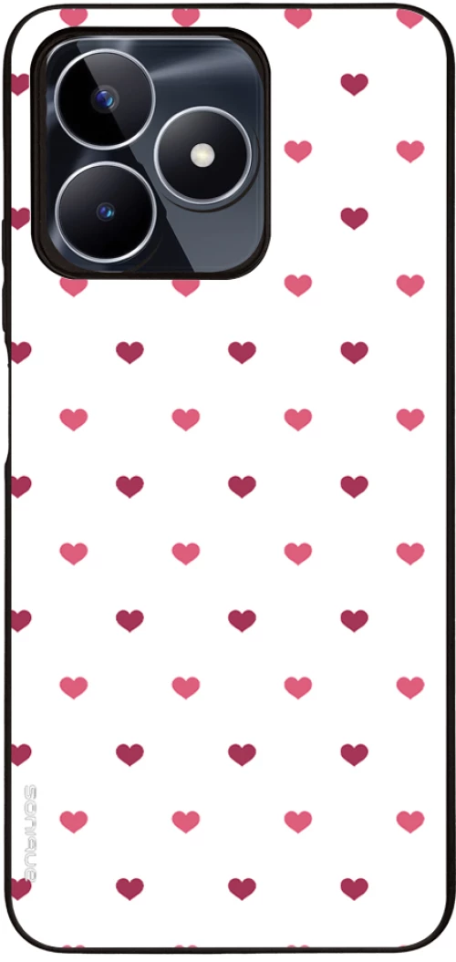 Θήκη Sonique Heart Series για Realme C51 / Realme C53 / Realme Note 50 Λευκό 01