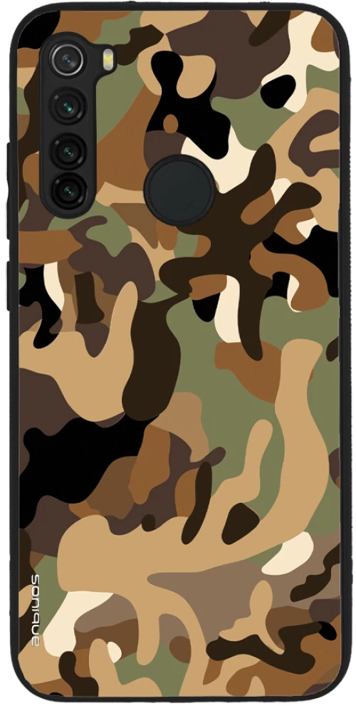 Θήκη Sonique Camouflage Army Series για Xiaomi Redmi Note 8 / Redmi Note 8 2021 Καφέ