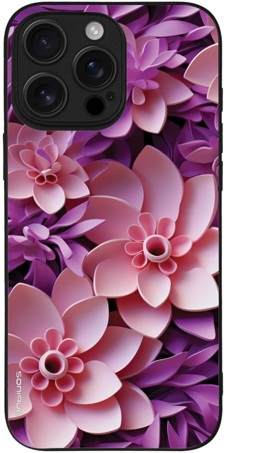 Θήκη Sonique 3D Flower Series για Apple iPhone 16 Pro Max Ροζ
