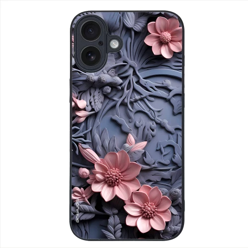 Θήκη Sonique 3D Flower Series για Apple iPhone 16 Plus Ροζ 02