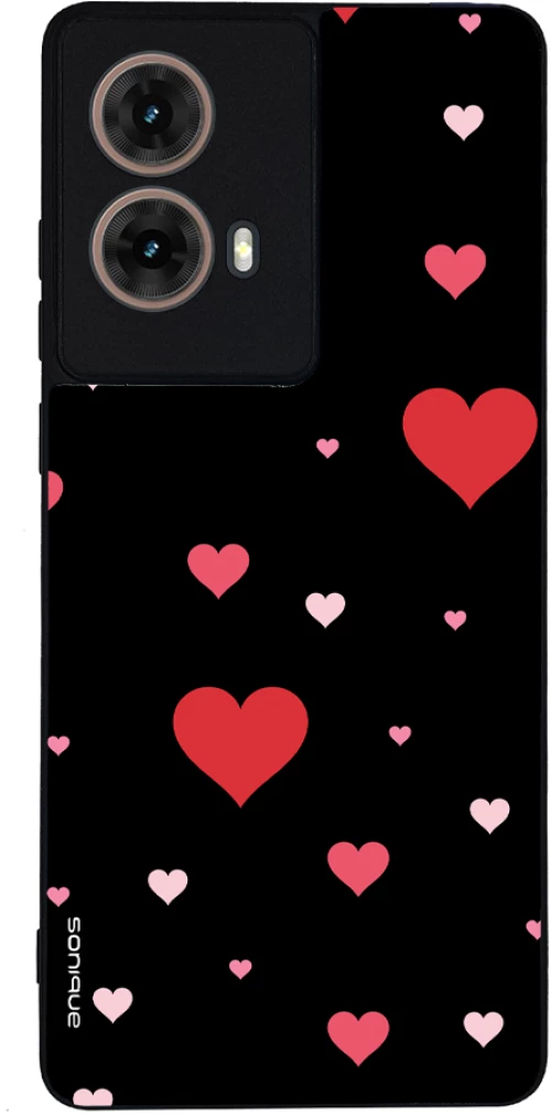 Θήκη Sonique Heart Series για Motorola Moto G85 5G Μαύρο