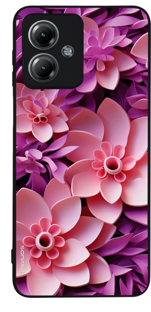 Θήκη Sonique 3D Flower Series για Motorola Moto G14 4G Ροζ