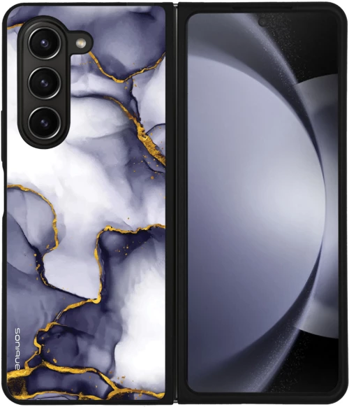 Θήκη Sonique Marble Series για Samsung Galaxy Z Fold 5 Μωβ Γκρι