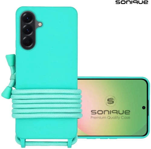 Θήκη Σιλικόνης με Κορδόνι CarryHang Sonique Samsung Galaxy A56 5G Γαλάζιο