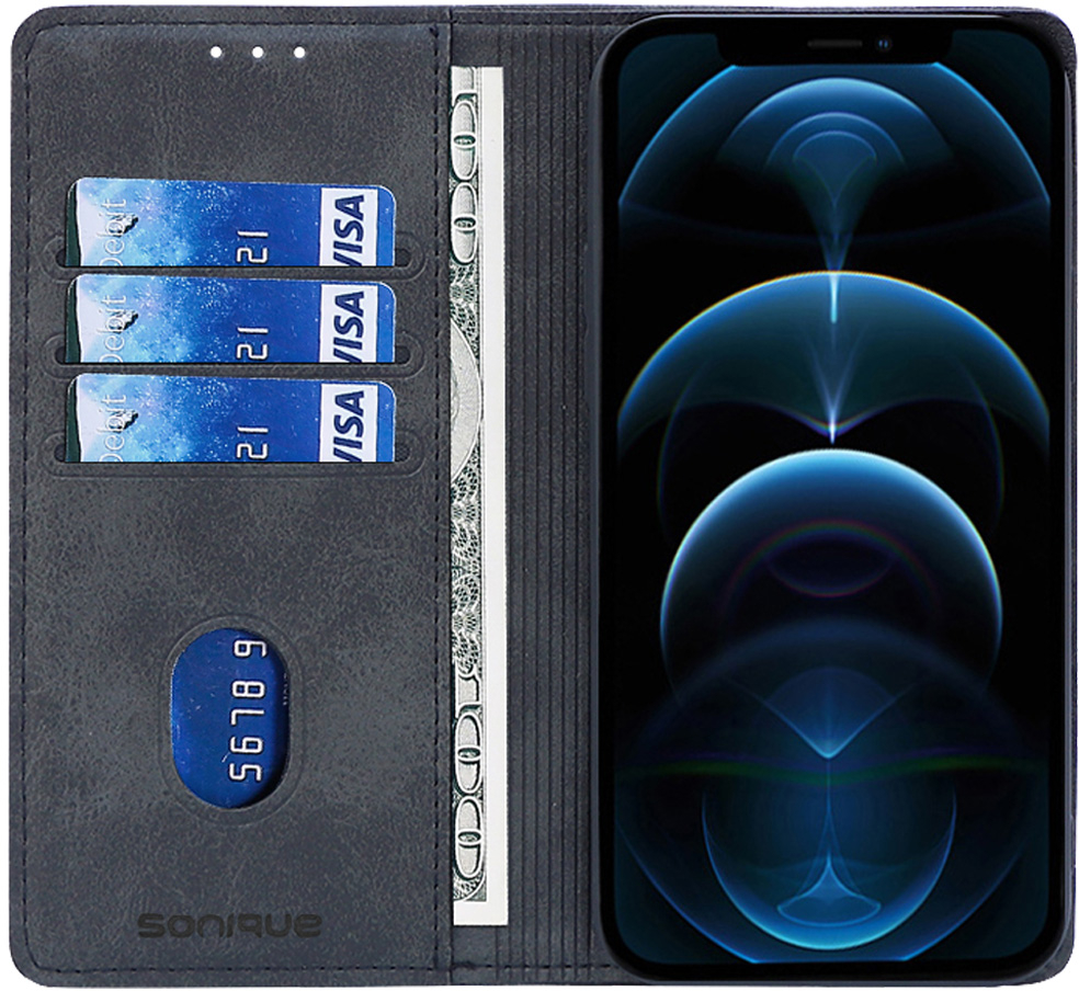 Θήκη Πορτοφόλι Vintage Magnet Wallet Sonique Samsung Galaxy A36 5G Μαύρο