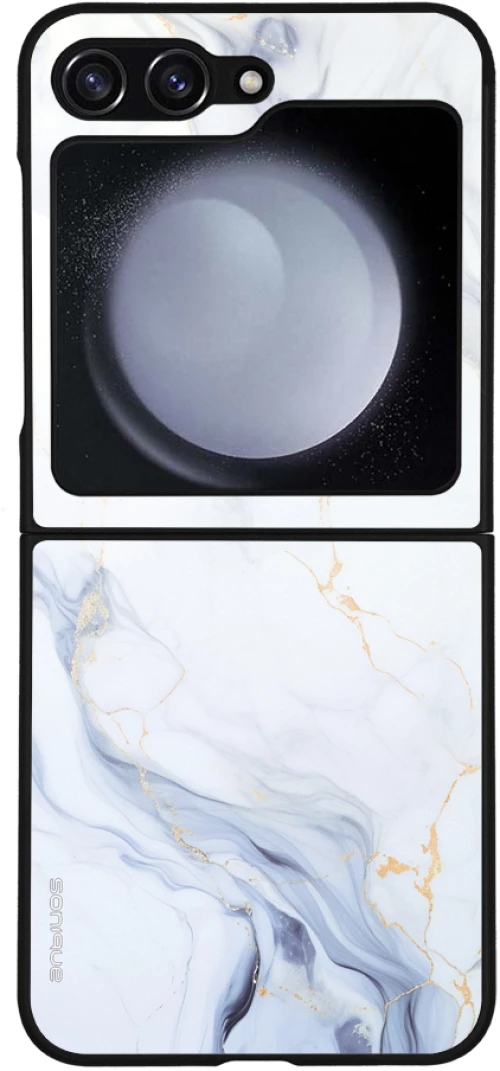 Θήκη Sonique Marble Series για Samsung Galaxy Z Flip 5 Λευκό 02