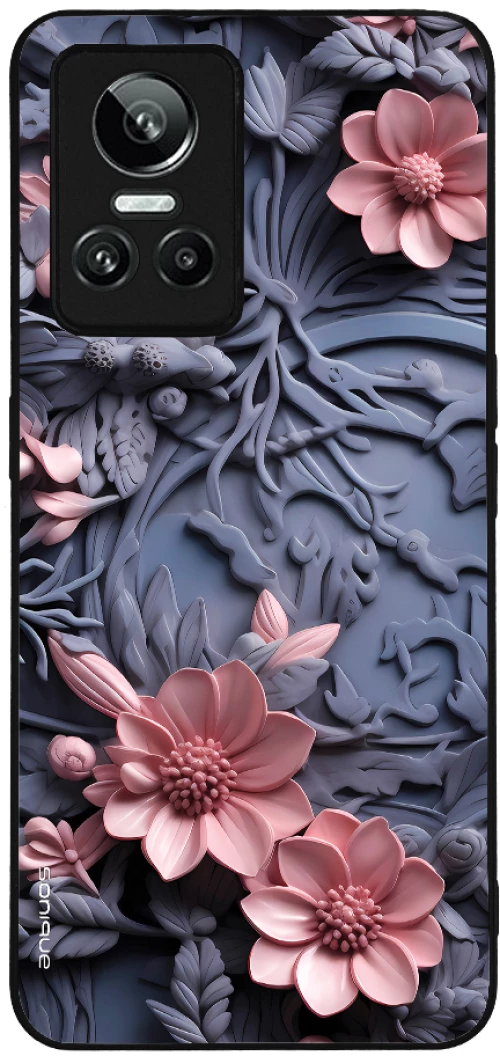 Θήκη Sonique 3D Flower Series για Realme GT Neo 3 5G Ροζ 02