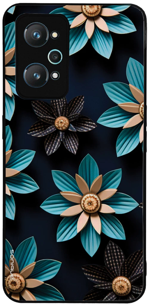 Θήκη Sonique 3D Flower Series για Realme GT Neo 2 5G / Realme GT 2 5G / Realme GT Neo 3T 5G Γαλάζιο