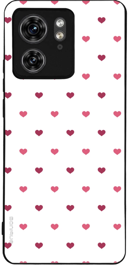 Θήκη Sonique Heart Series για Motorola Edge 40 5G Λευκό 01