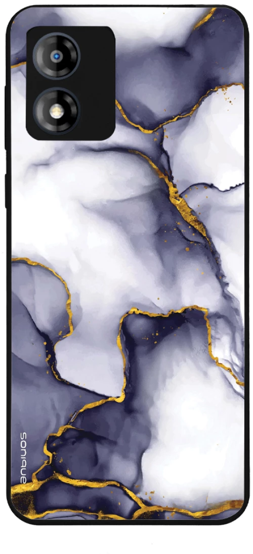Θήκη Sonique Marble Series για Motorola Moto E13 4G Μωβ Γκρι