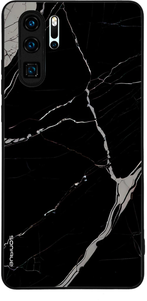 Θήκη Sonique Marble Series για Huawei P30 Pro Μαύρο