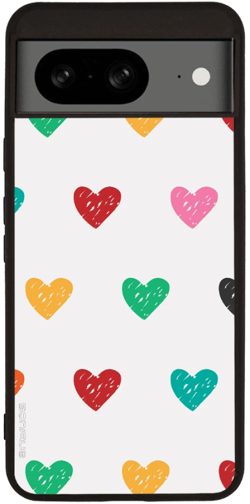Θήκη Sonique Heart Series για Google Pixel 8 5G Λευκό 02