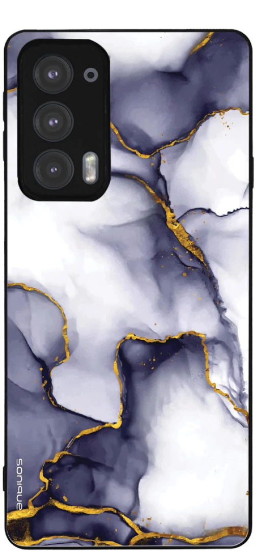 Θήκη Sonique Marble Series για Motorola Edge 20 5G Μωβ Γκρι