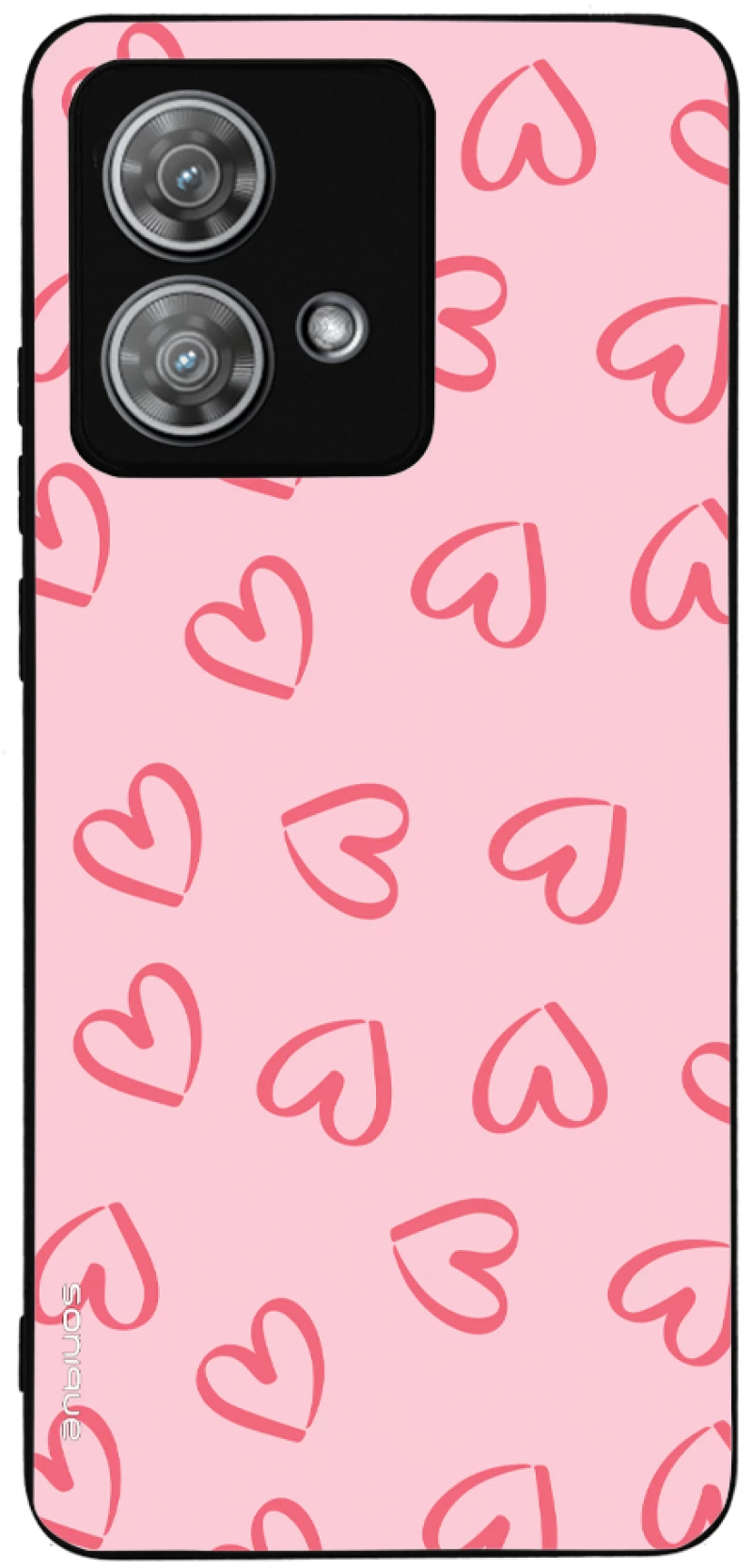 Θήκη Sonique Heart Series για Motorola Edge 40 Neo 5G Ροζ