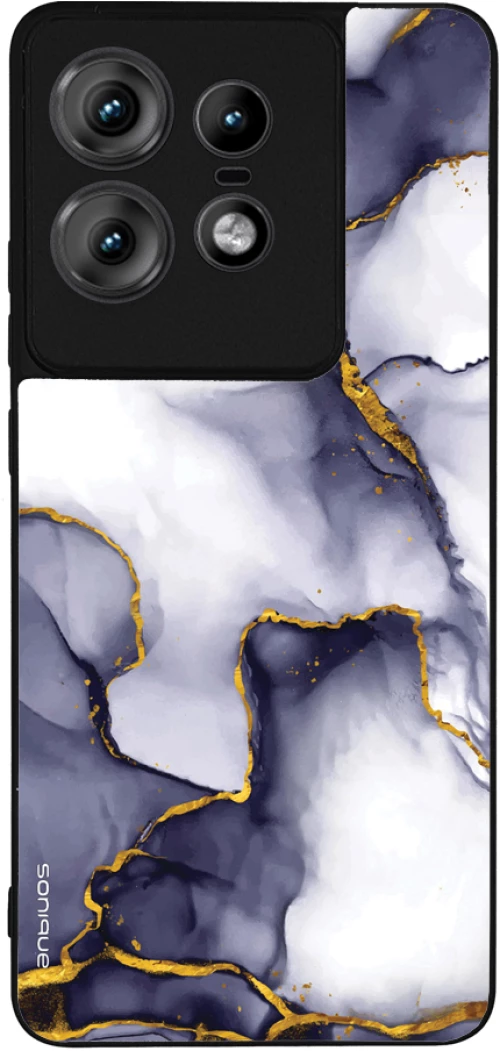 Θήκη Sonique Marble Series για Motorola Edge 50 Pro 5G Μωβ Γκρι