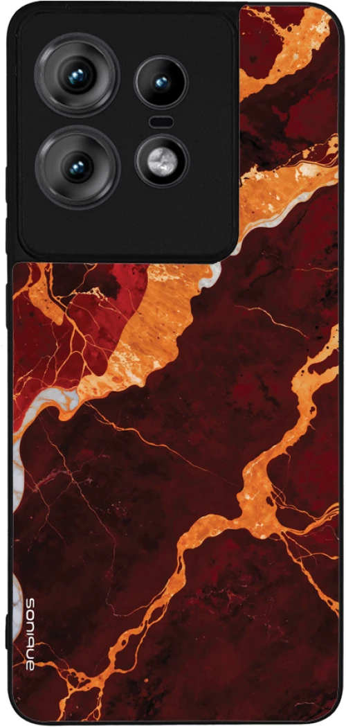 Θήκη Sonique Marble Series για Motorola Edge 50 Pro 5G Κόκκινο