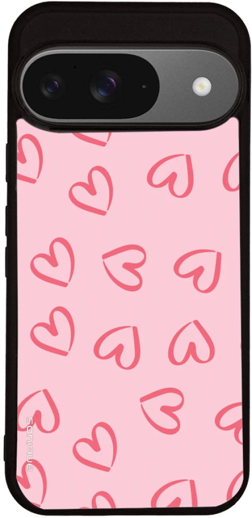 Θήκη Sonique Heart Series για Google Pixel 9 5G Ροζ