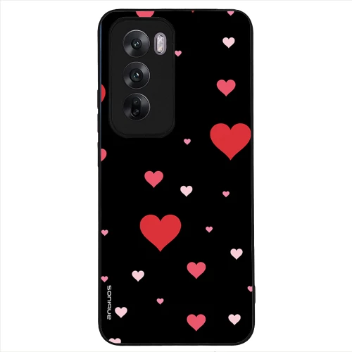 Θήκη Sonique Heart Series για Oppo Reno12 5G Μαύρο
