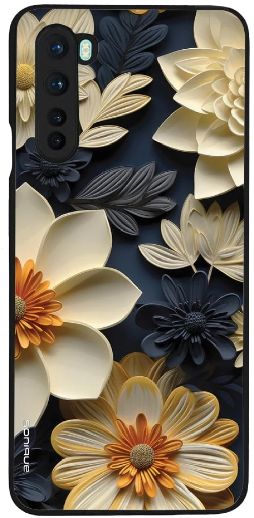 Θήκη Sonique 3D Flower Series για OnePlus Nord Εκρού