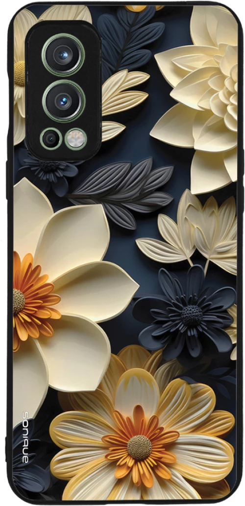 Θήκη Sonique 3D Flower Series για OnePlus Nord 2 5G Εκρού