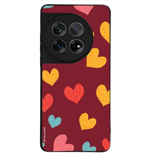 Θήκη Sonique Heart Series για OnePlus 12 5G Μπορντώ