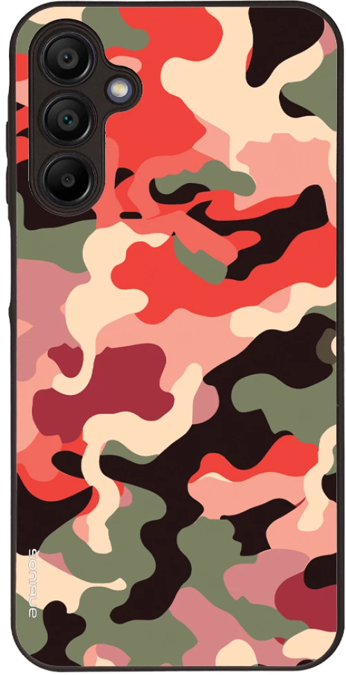 Θήκη Sonique Camouflage Army Series για Samsung Galaxy A15 4G / Galaxy A15 5G Κόκκινο