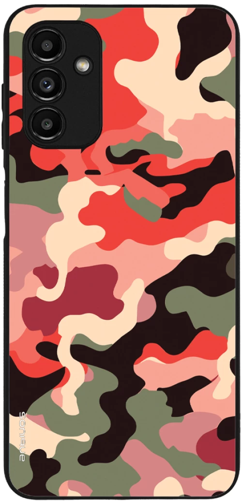 Θήκη Sonique Camouflage Army Series για Samsung Galaxy A13 5G / Galaxy A04s Κόκκινο