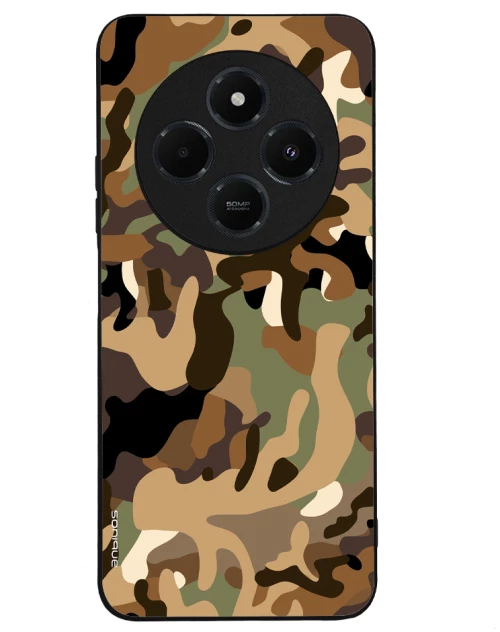 Θήκη Sonique Camouflage Army Series για Xiaomi Redmi 14C 4G / Poco C75 4G / Redmi A4 5G Καφέ