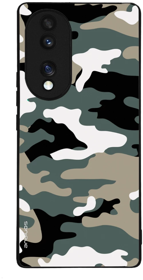 Θήκη Sonique Camouflage Army Series για Honor 70 5G Χακί