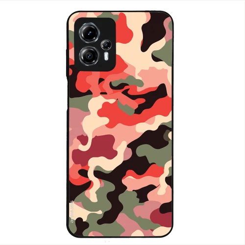 Θήκη Sonique Camouflage Army Series για Motorola Moto G13 4G / Moto G23 4G Κόκκινο