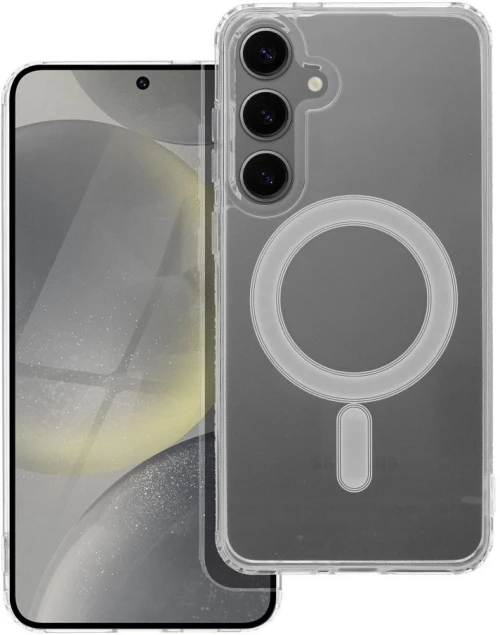 CLEAR MAG COVER case compatible with MagSafe for SAMSUNG S24 Plus transparent