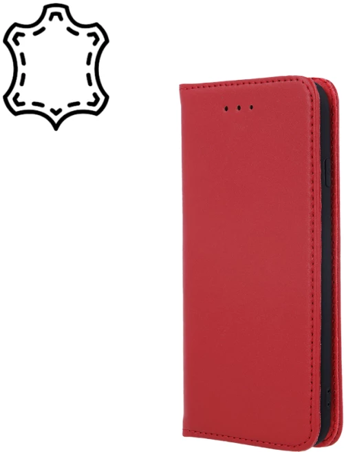 Genuine Leather Smart Pro case for Samsung Galaxy S21 FE maroon