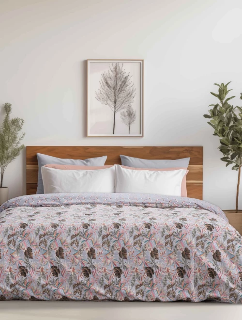 Σετ κουβερλί BUDS MADI Homeware Σετ κουβερλί μονό: 170 x 240 + 1 μαξιλαροθήκη 52 x 72 εκ.