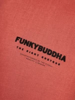 Funky Buddha ανδρικό relaxed fit φούτερ κεραμιδί FBM010-005-06-brick