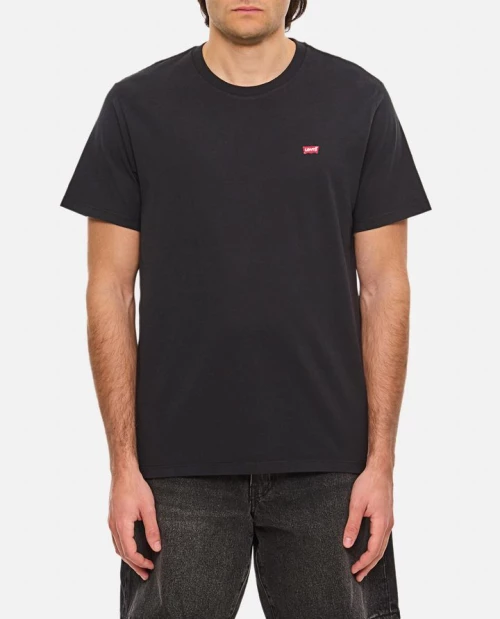 Levi's ανδρικό βαμβακερό regular t-shirt μαύρο 566050009-black