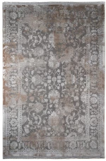 ΧΑΛΙ LUXURIOUS SILK 6789 GREY BEIGE - Klonaras Home Fashion 080cmx150cm
