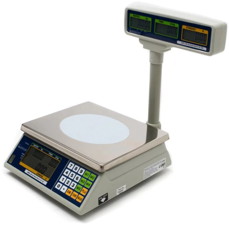 Ζυγαριά λιανικής πώλησης 6kg/0.5gr INCSHIP ASPL30 με κολώνα