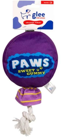 Glee Παιχνίδι Σκύλου Lollipop Rope Squeaky Μωβ 11x29cm
