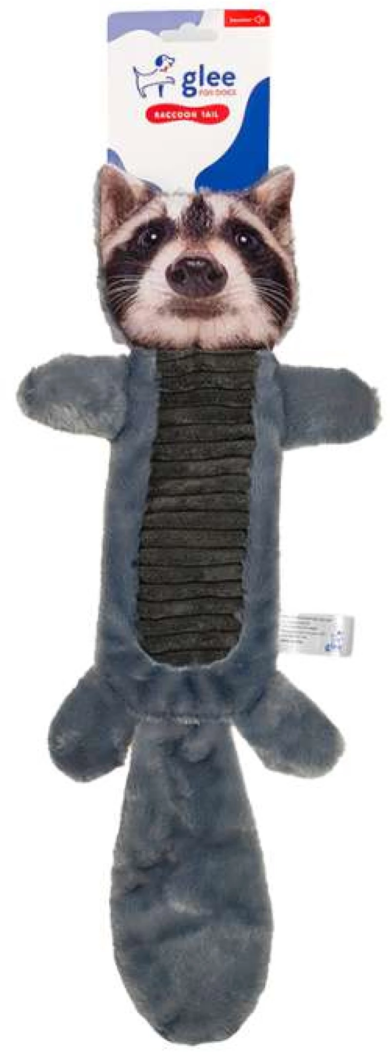 Glee Παιχνίδι Σκύλου Raccoon Skinny Tail Squeaky 22x50cm