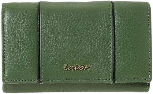 Lavor Δερμάτινο Γυναικείο Πορτοφόλι με RFID Πράσινο 6075