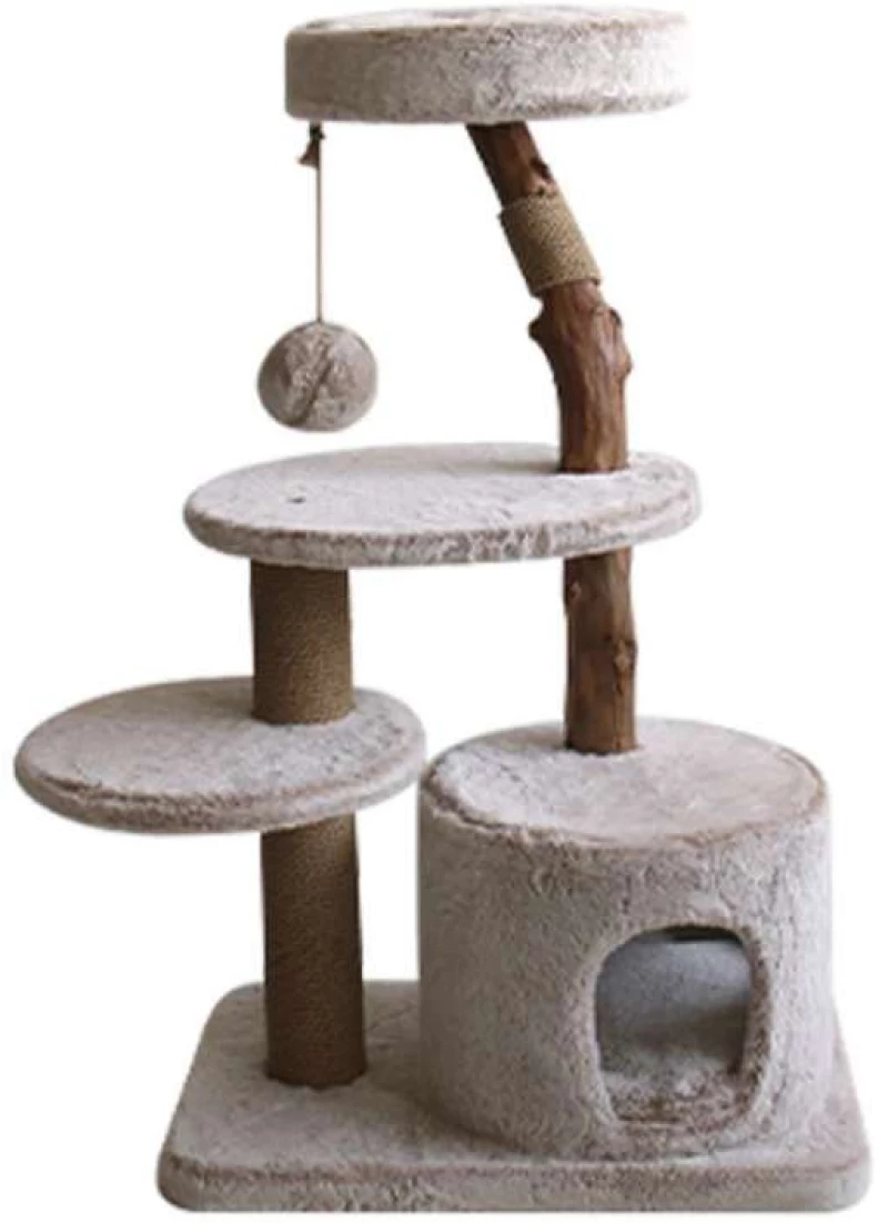 Pet Interest Ονυχοδρόμιο Catoikos Cat Playground "Brown Coconut" 60x40x110cm