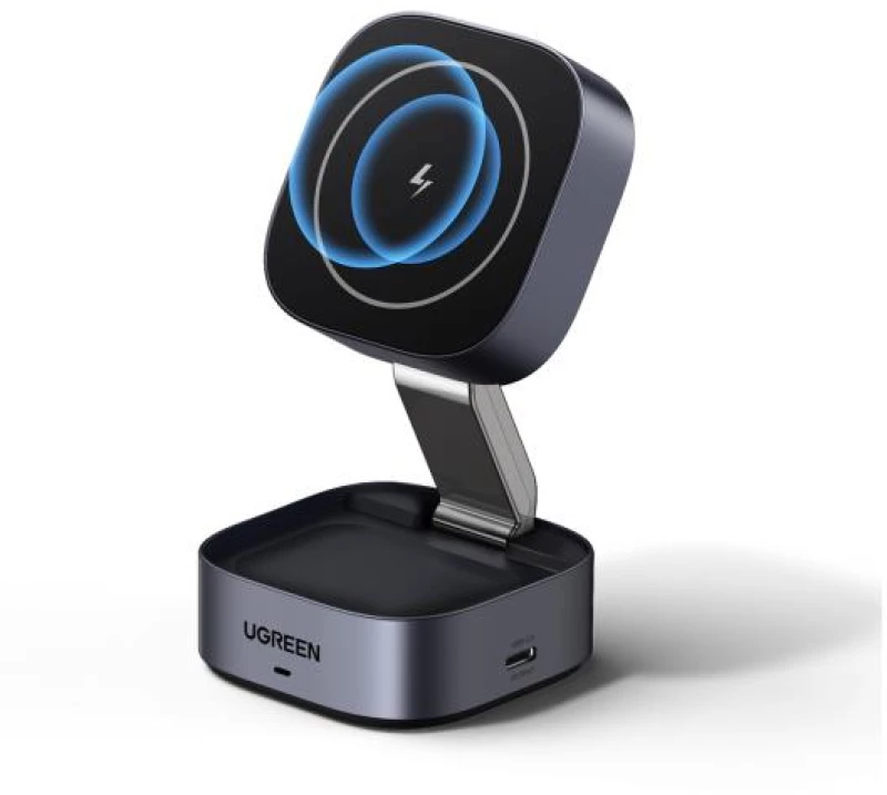 Wireless Magnetic Charger/Stand 2in1 UGREEN 15W Qi W526 35278 Grey
