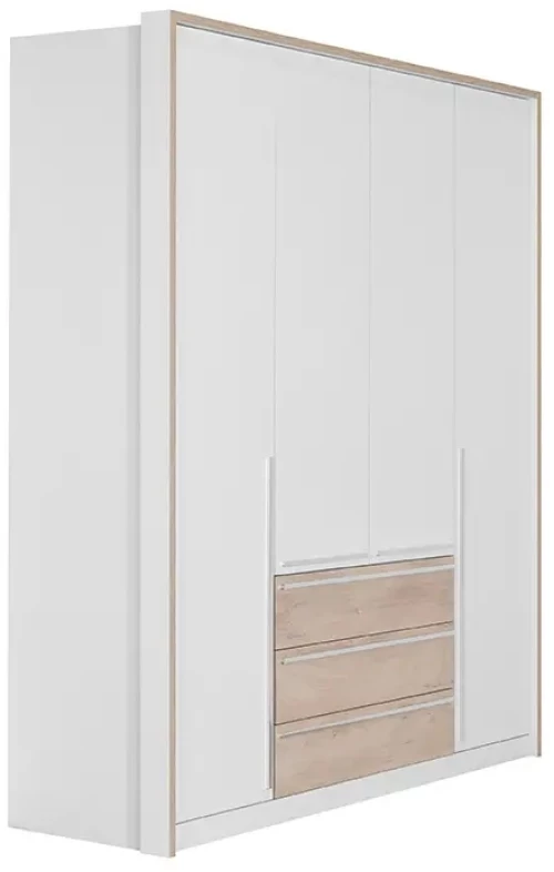MATIS Ντουλάπα 4V3F Kaliopa Δρυς Λευκό Matis684362
