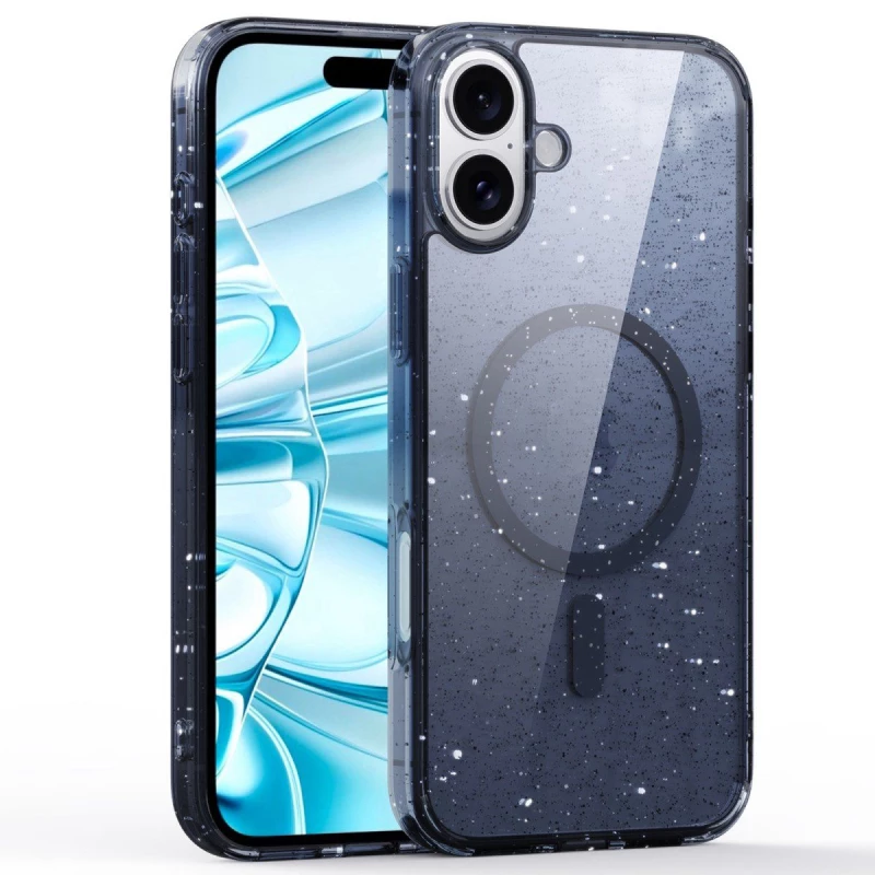 Hybrid Magsafe Glitter Θήκη για iPhone 16 Plus-Titanium Blue OEM