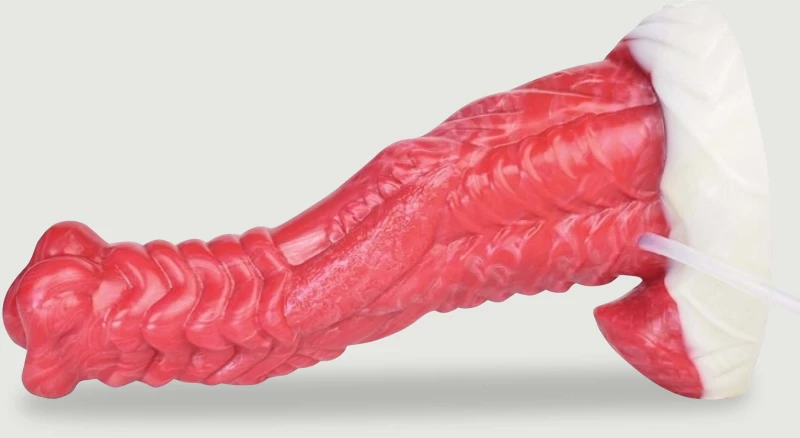 XL Dildo Σιλικόνης που Εκσπερματώνει Monster Fisix Silicone Ejaculating Dildo 19 x 6 cm - Κόκκινο