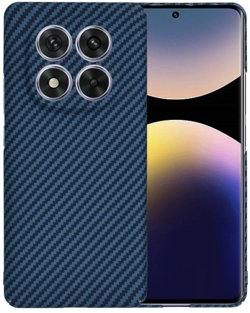 Techsuit® Carbonite FiberShell Θήκη για Redmi Note 14 Pro 5G/Poco X7- Cyan